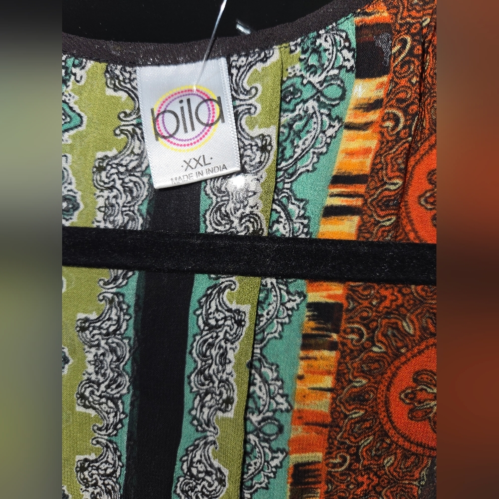 Bila Vibrant Bohemian Women's Blouse - Picture 3 of 3